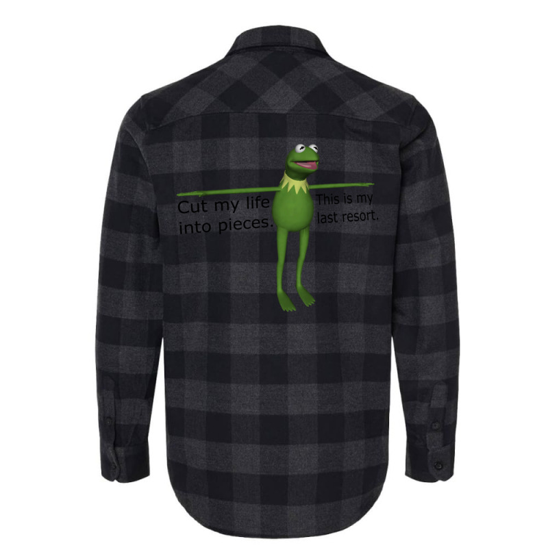 Kermit Cut My Life Into Pieces Flannel Shirt | Artistshot