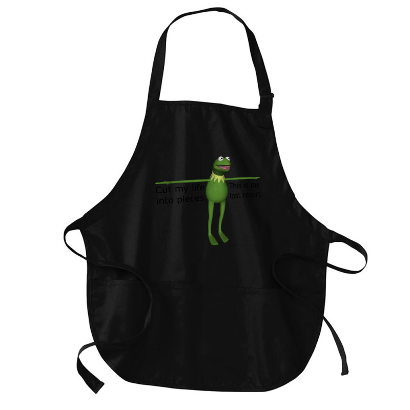 Kermit Cut My Life Into Pieces Medium-length Apron | Artistshot