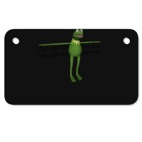 Kermit Cut My Life Into Pieces Motorcycle License Plate | Artistshot