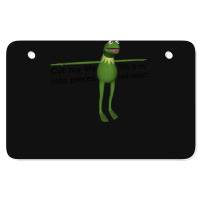 Kermit Cut My Life Into Pieces Atv License Plate | Artistshot