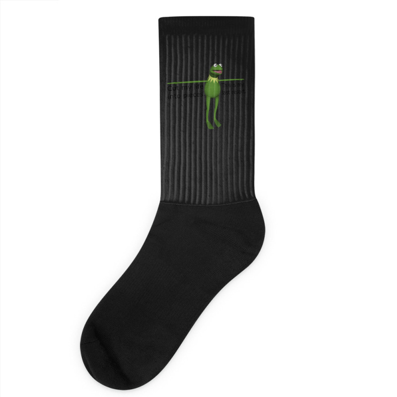 Kermit Cut My Life Into Pieces Socks | Artistshot