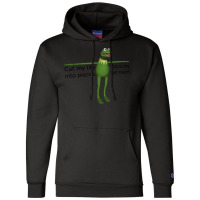 Kermit Cut My Life Into Pieces Champion Hoodie | Artistshot