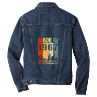 Made In 1967 Limited Edition 55 Years Of Being Awesome 55th Birthday 1 Men Denim Jacket | Artistshot