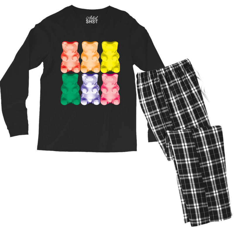 Regenbogenfarben Gummibärchen Men's Long Sleeve Pajama Set by TERRYPOWELL | Artistshot