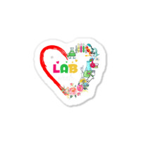 Hot Trend Lab Week 2022 Laboratory Tech Heart Funny Technologist Sticker | Artistshot