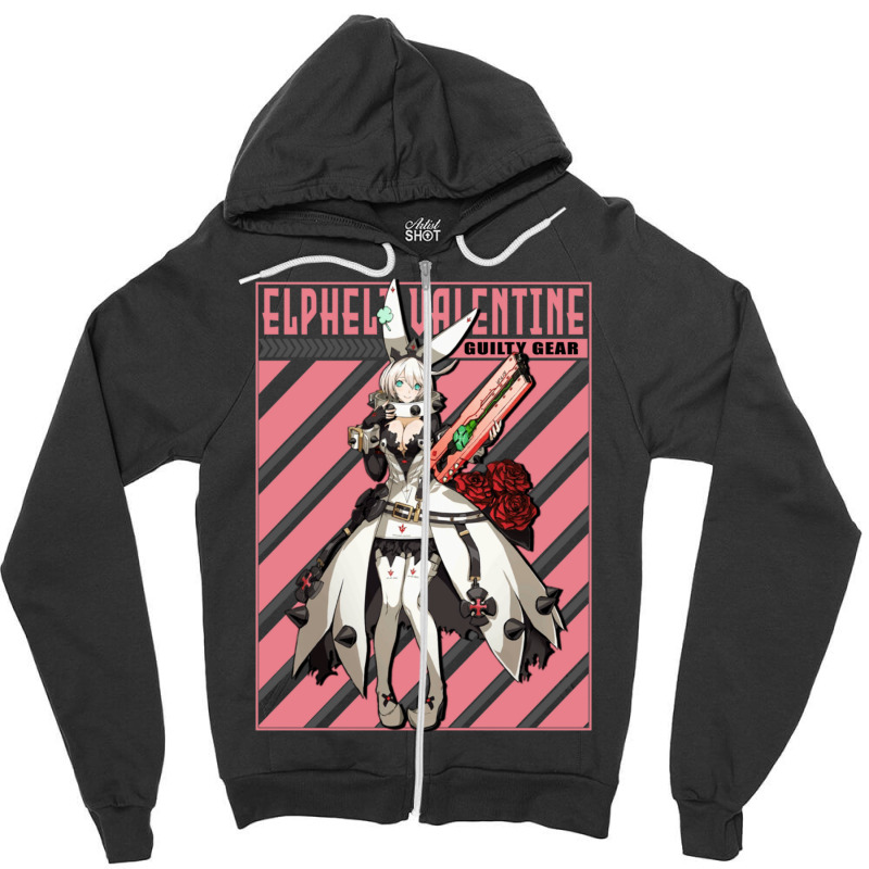 Elphelt Valentine Girl Anime Drama Play Game Zipper Hoodie | Artistshot