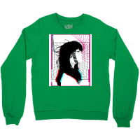 Cyberpunk Cyborg Girl Color Glitch Futuristic Style Crewneck Sweatshirt | Artistshot