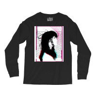 Cyberpunk Cyborg Girl Color Glitch Futuristic Style Long Sleeve Shirts | Artistshot