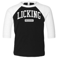 Licking Missouri Mo Vintage Athletic Sports Design T Shirt Toddler 3/4 Sleeve Tee | Artistshot