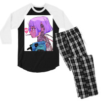 Cyberpunk Girl Men's 3/4 Sleeve Pajama Set | Artistshot