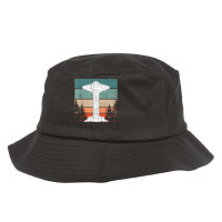 Retro Unidentified Flying Object Sci Fi Extraterrestrial Ufo T Shirt Bucket Hat | Artistshot