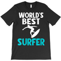 Womens Worlds Best Surfer Wake Surfer V Neck T Shirt T-shirt | Artistshot