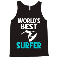 Womens Worlds Best Surfer Wake Surfer V Neck T Shirt Tank Top | Artistshot