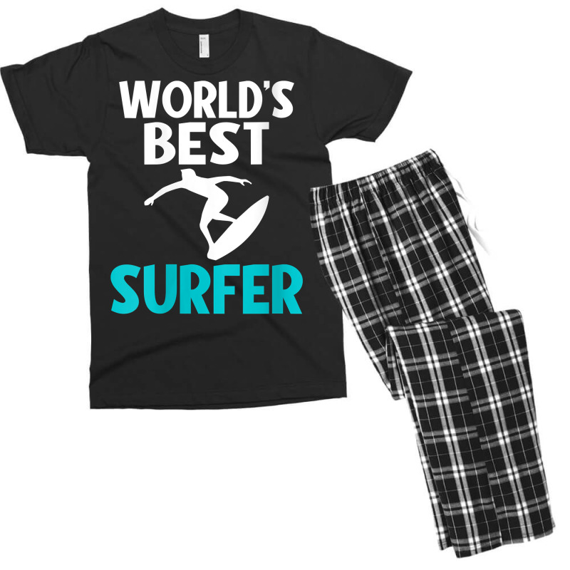 Womens Worlds Best Surfer Wake Surfer V Neck T Shirt Men's T-shirt Pajama Set | Artistshot