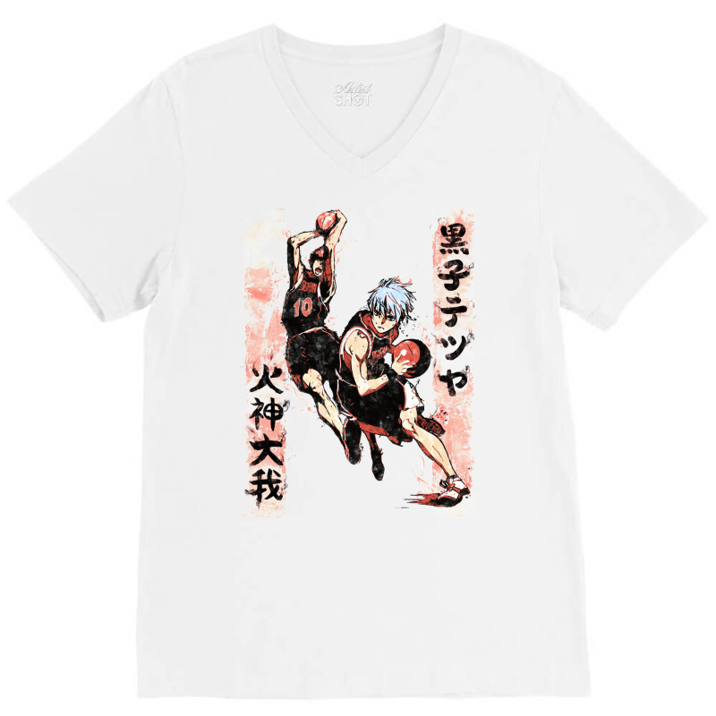 Kuroko & Taiga V-Neck Tee by fufolyhtyl | Artistshot