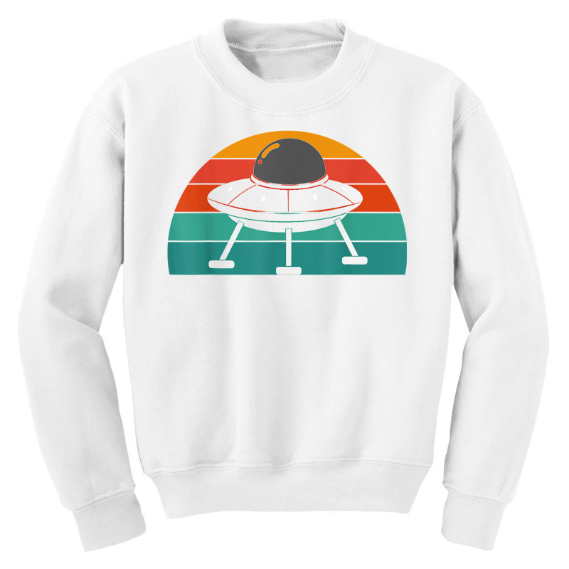 Retro Unidentified Flying Object Sci Fi Alien Ufo T Shirt Youth Sweatshirt | Artistshot