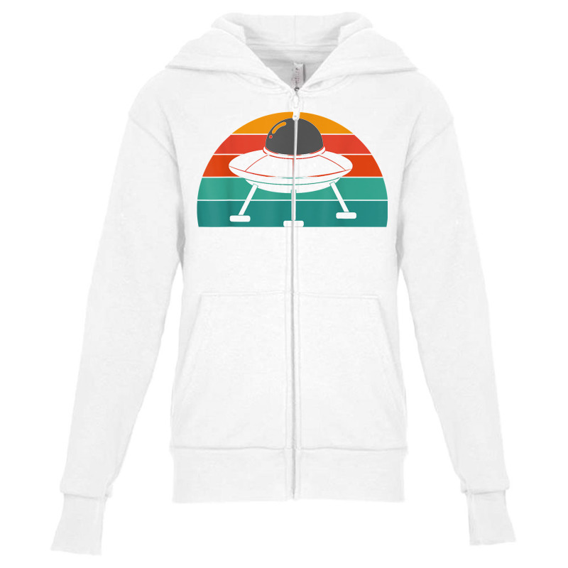 Retro Unidentified Flying Object Sci Fi Alien Ufo T Shirt Youth Zipper Hoodie | Artistshot