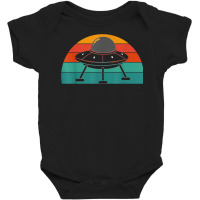 Retro Unidentified Flying Object Sci Fi Alien Ufo T Shirt Baby Bodysuit | Artistshot