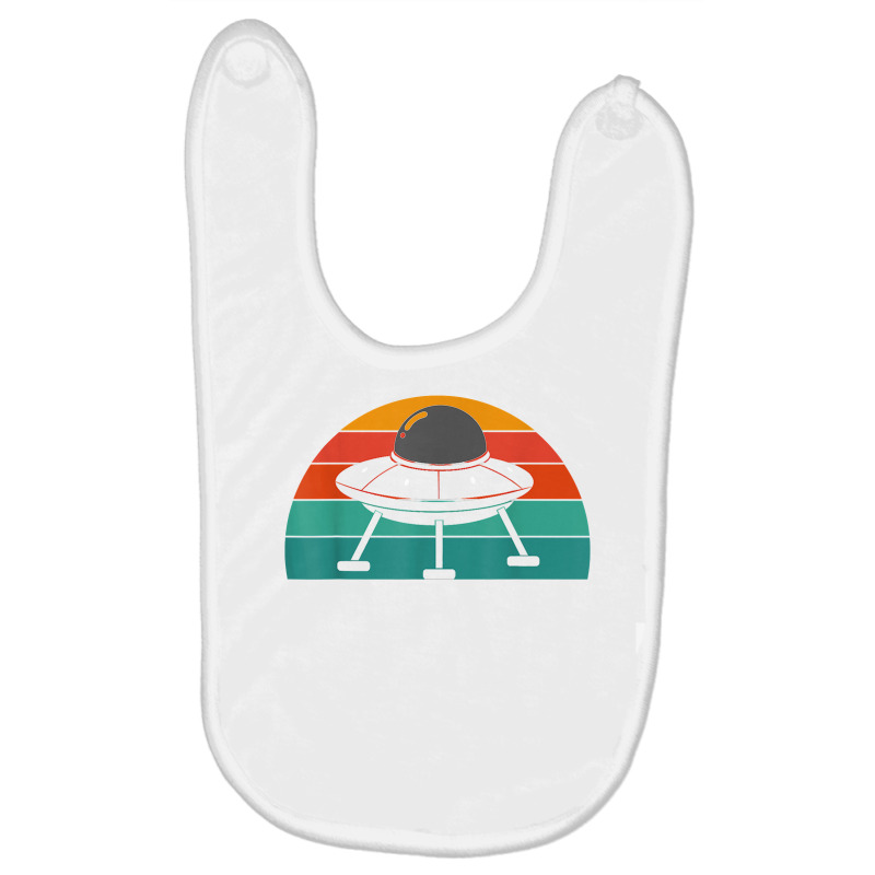 Retro Unidentified Flying Object Sci Fi Alien Ufo T Shirt Baby Bibs | Artistshot