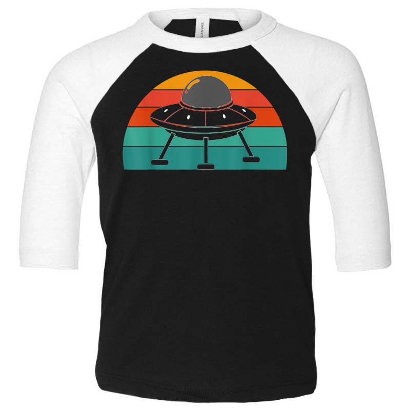 Retro Unidentified Flying Object Sci Fi Alien Ufo T Shirt Toddler 3/4 Sleeve Tee | Artistshot