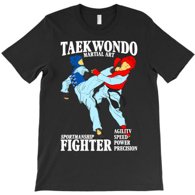 Taekwondo Martial Art For Dark T-shirt Designed By Neset
