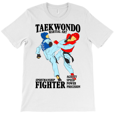 Taekwondo Martial Art For Light T-shirt Designed By Neset
