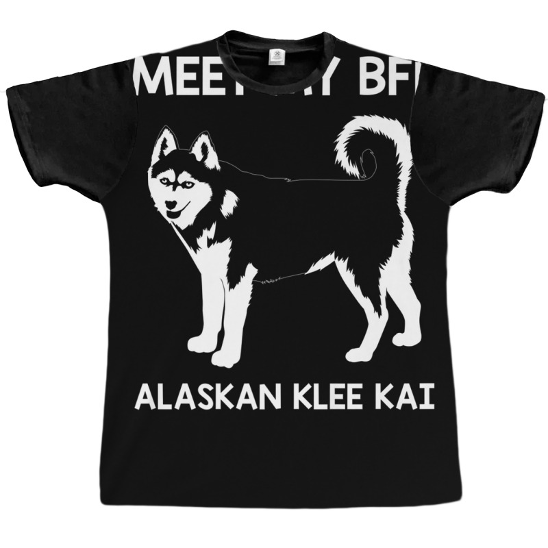 Funny Meet My Bff Alaskan Klee Kai Pet Dog Lover Graphic T-shirt | Artistshot