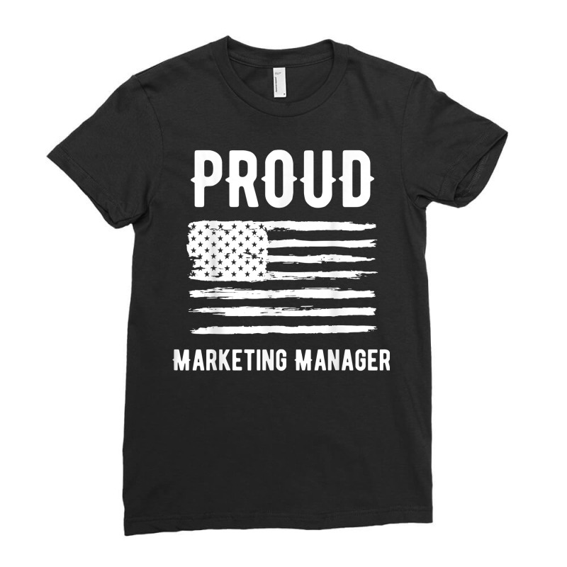 Proud Market Research Analyst Profession American Flag T Shirt Ladies Fitted T-Shirt by calvinittgos | Artistshot