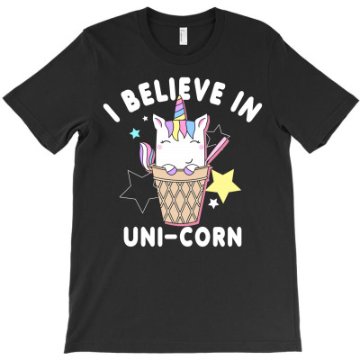 I Believe In Unicorn For Dark T-shirt Designed By Neset