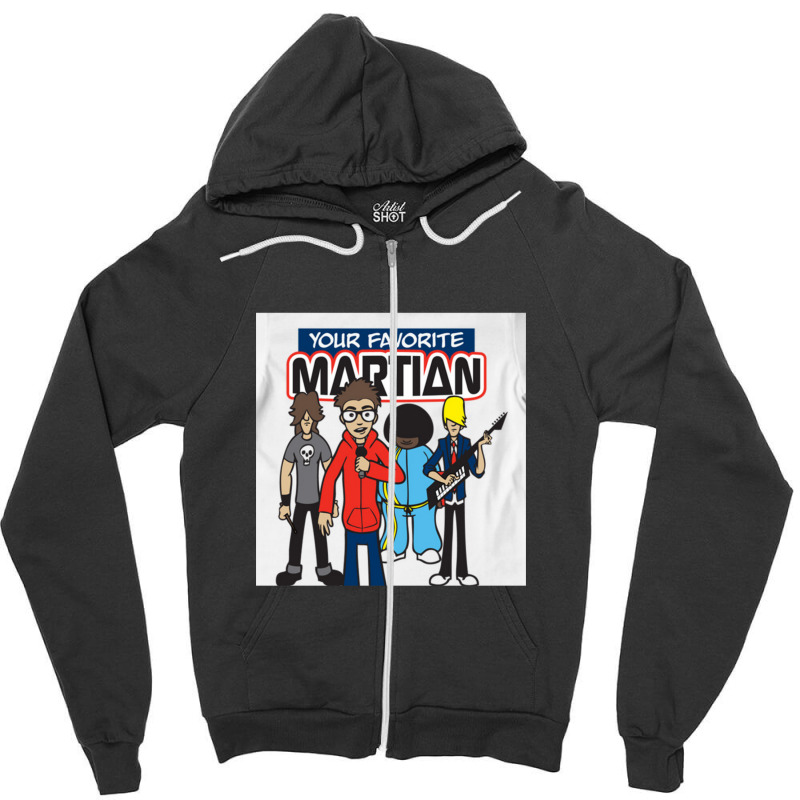 Your Favorite Martian Zipper Hoodie | Artistshot