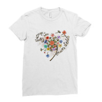 Some See A Weed Others Wishes Dandelion Flowers Hearts Love T Shirt Ladies Fitted T-shirt | Artistshot