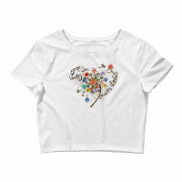 Some See A Weed Others Wishes Dandelion Flowers Hearts Love T Shirt Crop Top | Artistshot