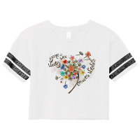 Some See A Weed Others Wishes Dandelion Flowers Hearts Love T Shirt Scorecard Crop Tee | Artistshot