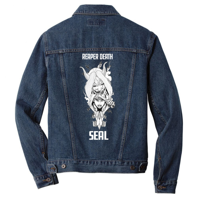 Reaper Death Seal God Men Denim Jacket | Artistshot