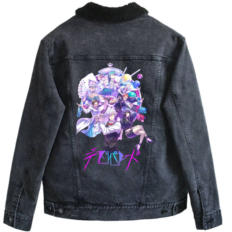 Deathparade Unisex Sherpa-Lined Denim Jacket by livinostuffs6 | Artistshot