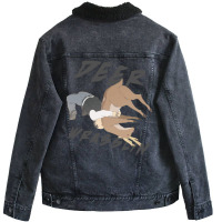 Deer Wrasslin' Unisex Sherpa-lined Denim Jacket | Artistshot