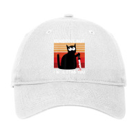 Sensitive But I Will Stab You Funny Cat T Shirt Adjustable Cap | Artistshot