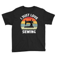 Sewing Machine Quilting Dressmaking Funny Seamstress Retro T Shirt Youth Tee | Artistshot