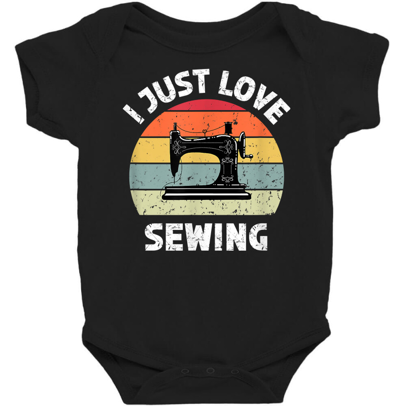 Sewing Machine Quilting Dressmaking Funny Seamstress Retro T Shirt Baby Bodysuit | Artistshot