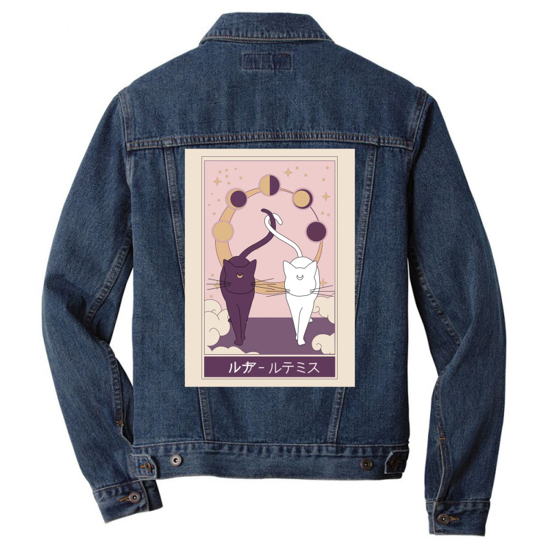 Luna And Artemis Men Denim Jacket by fufolyhtyl | Artistshot