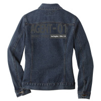 Agent 01  Unit 01 Project Eva Ladies Denim Jacket | Artistshot