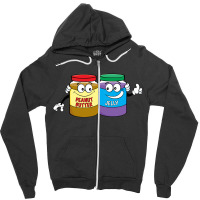 Peanut Butter And Jelly Zipper Hoodie | Artistshot