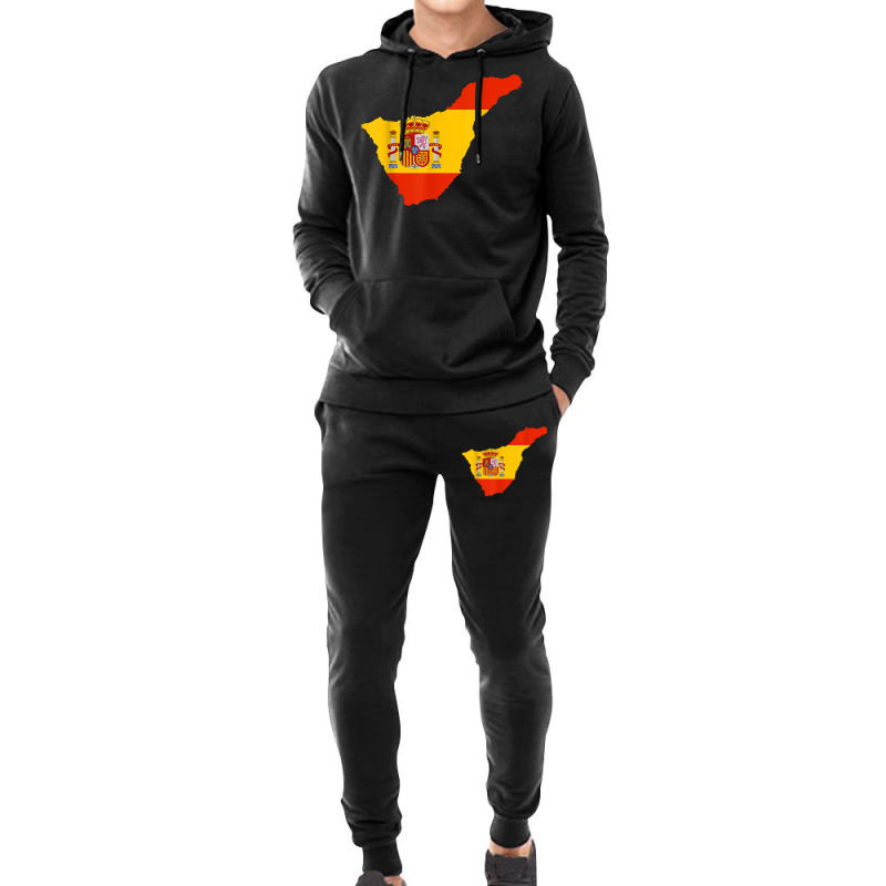 Spain Flag In Tenerife Outline   Tenerife T Shirt Hoodie & Jogger set by veroniquetour3tz | Artistshot