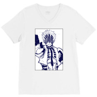 Akaza   Smiling V-neck Tee | Artistshot