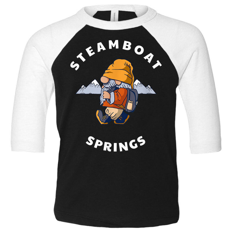 Steamboat Springs Colorado Mountain Hiking Gnome Co Souvenir T Shirt Toddler 3/4 Sleeve Tee | Artistshot