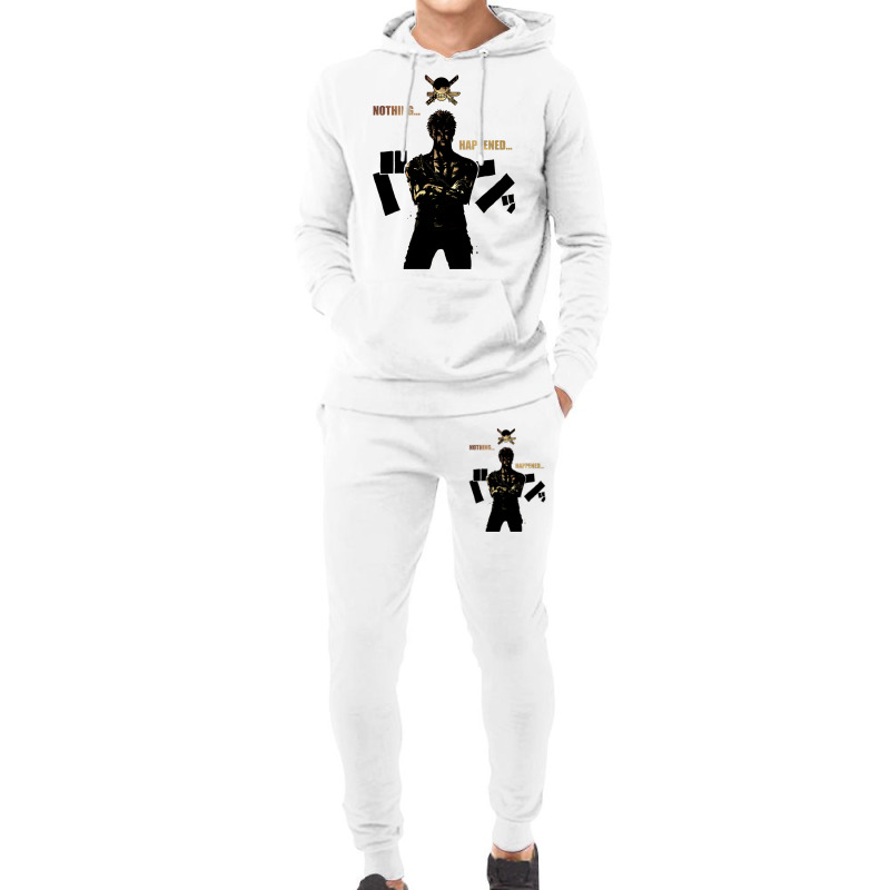 Roronoa Zoro Nothing Happened   One Piece Hoodie & Jogger Set | Artistshot