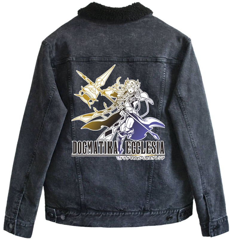 Dogmatika Ecclesia In Final Fantasy Style Unisex Sherpa-Lined Denim Jacket by livinostuffs6 | Artistshot