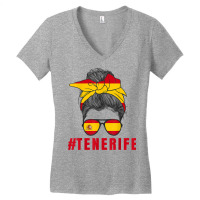 Tenerife Spanish Lady Spain Flag T Shirt Women's V-neck T-shirt | Artistshot