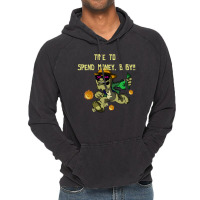 Vintage Design Illustration - Time To Spend Money Vintage Hoodie | Artistshot