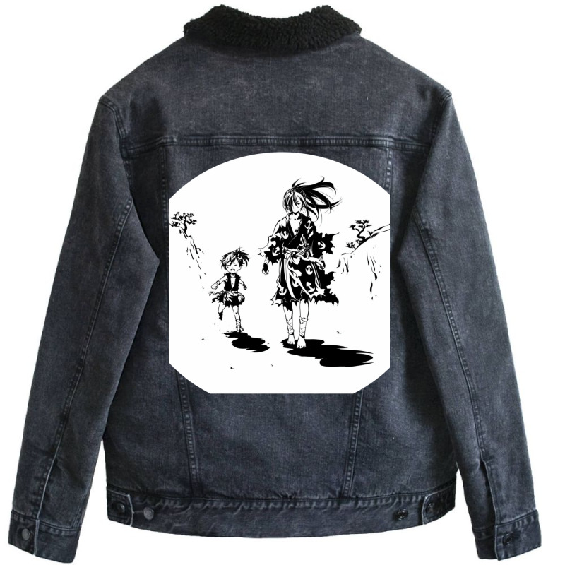 Dororo Anime Unisex Sherpa-Lined Denim Jacket by livinostuffs6 | Artistshot